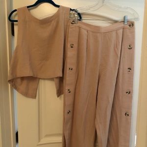 Free People Matching Linen Set
